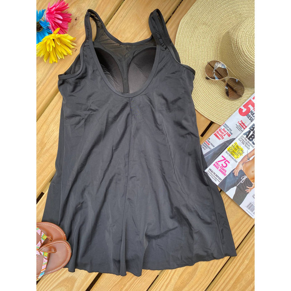 Swimsuits for All Mesh-Trim Swim Dress NWT Size 14 - Picture 2 of 8